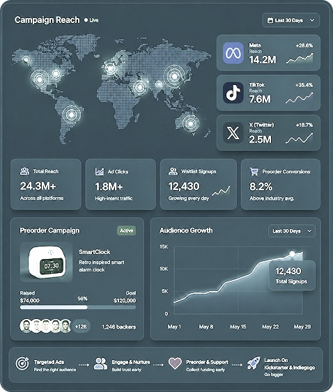 Campaign reach dashboard